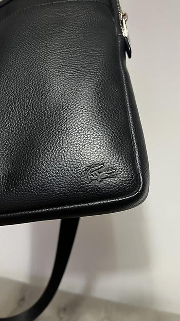 продаю чехлы: Сумка ( Барсетка ) через плечо оригинал Lacoste материал кожа — 2