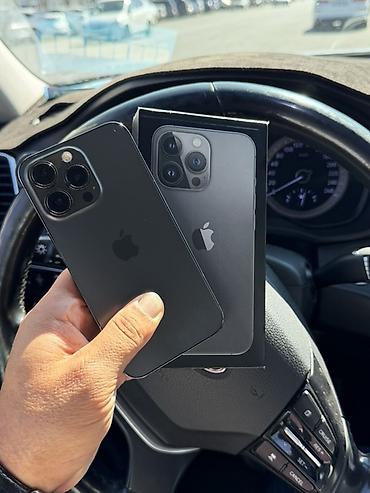 IPhone 13 Pro, Б/у, 128 ГБ, Графит, Коробка, 83 %