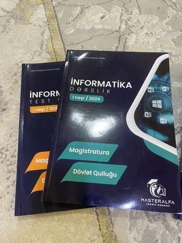 Digər kitablar və jurnallar: Magistra hazırlıq kitabları Birinci və ikinci kitablar təzədi heç