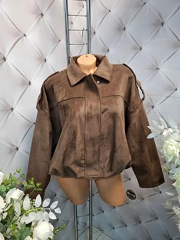original torba: Ženska jakna od veštačke brušene kože (softerski/suede efekat) - — 3