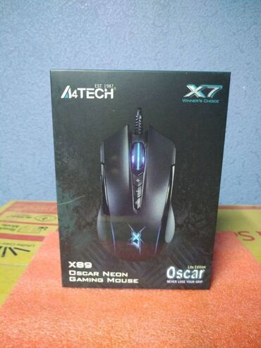 Компьютерные мышки: Мышь A4Tech X89 черный black X7 Oscar Новая Сенсор Модель сенсора