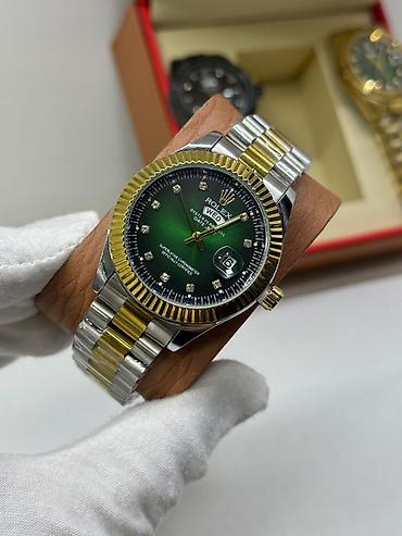 oyster saat: Yeni, Qol saatı, Rolex, rəng - Yaşıl — 1