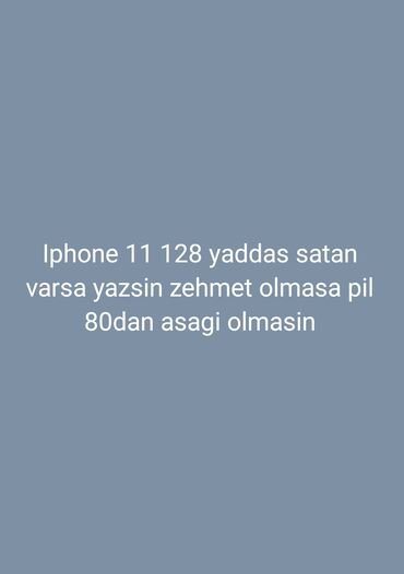 ikinci əl iphone 11: IPhone 11, 128 GB