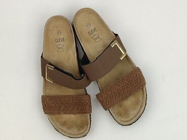 buty pudrowy róż ccc: Klapki damskie, rozmiar 40