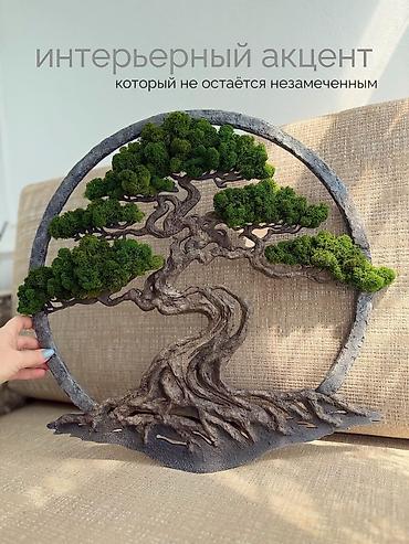 Панно: Панно ручной работы – это уникальный фито-декор из мха, который — 15