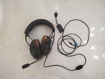 hyperx quadcast s: Проводные гарнитуры, Logitech, Б/у, цвет - Черный — 1