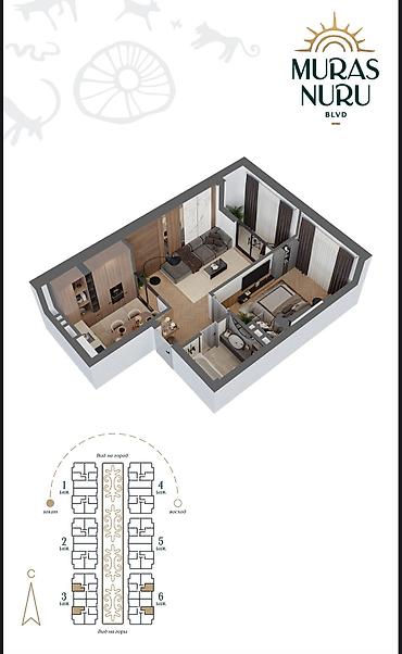 Новостройки от застройщика: Строится, Индивидуалка, 2 комнаты, 55 м² — 12