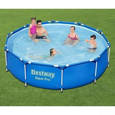 пластик бассейн: Hovuz "Bestway-56677"Bestway 56677 çərçivə hovuzu yüksək davamlı və — 1