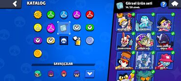 Dəstlər, kostyumlar: Brawl Stars hesabı – zəngin kosmetiklər və eksklüziv seçimlər - Oyun — 5