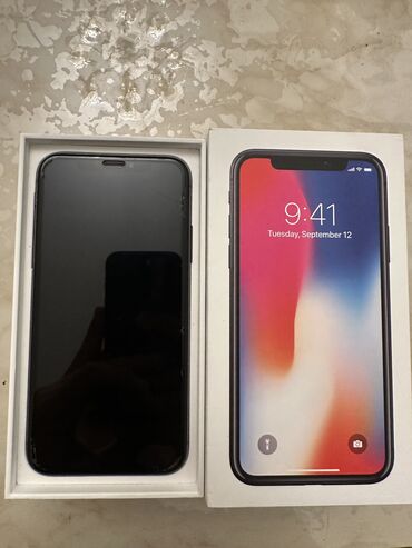 iphone a 6: IPhone X, 64 GB, Space Gray, Face ID