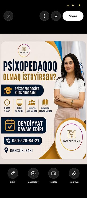 daş vallar: Psixopedaqogika kurs proqramı – F&M Academy - Psixopedaqoq olmaq — 1