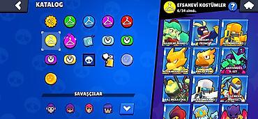 Игрушки: Brawl Stars oyun hesabı - Kupa yolu: 37,478 (ən yüksək 37,486), Liga — 7