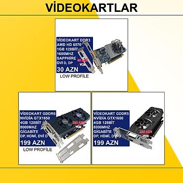 Videokartlar: Videokartlar ⭐Videokart AMD HD 6570 1GB 128bit 1600Mhz Sapphire DVİ D — 1