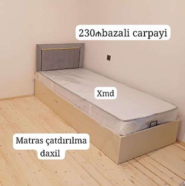 Мебель для дома: Bazalı tək nəfərlik çarpayı - Ölçü: XMD (tək nəfərlik ölçü) - Bazalı — 1