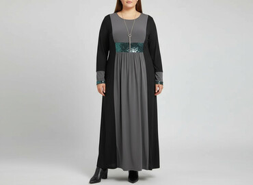 sukienka damska na komunię plus size: Women`s dress, size 6XL