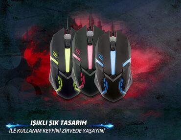 kompüter siçanı: 5W Gaming Mouse With RGB LED High Speed Procition Scroll Controller