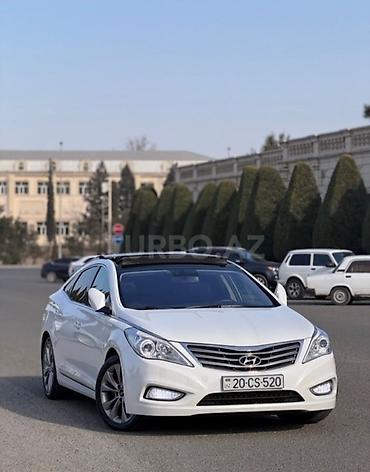 megane disk: Hyundai Grandeur (Azera) – ağ rəng, sedan, geniş və komfortlu salon — 3