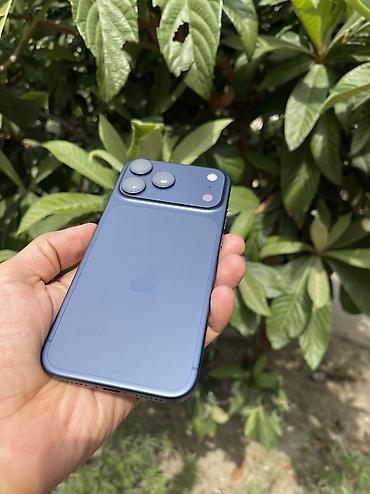IPhone 17 Pro Max, 256 GB, Mavi, Face ID, Sənədlərlə