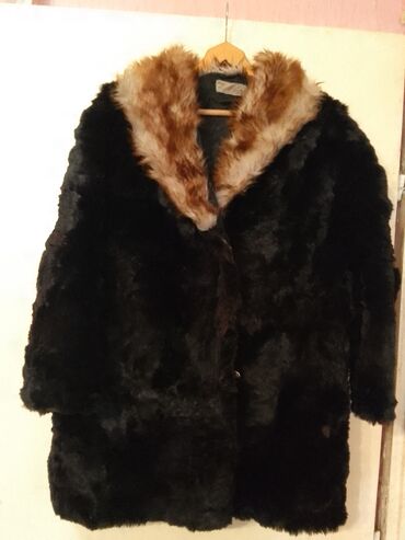 bunde od veštačkog krzna: 2XL (EU 44), With lining, Faux fur, color - Black