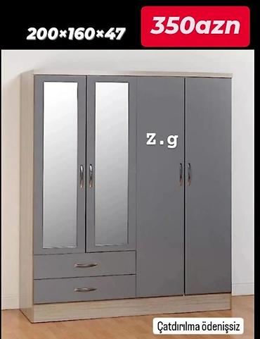 ev mebel: *Dolab 4 Qapılı 350Azn* ✔️İstehsal Rusiya Laminatı 18/lik — 1