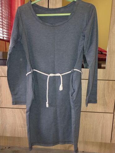 bordo haljina i cipele: XS (EU 34), color - Grey, Other style, Long sleeves