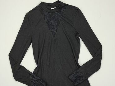 czarne bluzki z rozszerzanymi rękawami: Bluzka Damska, Jacqueline De Yong, S, stan - Dobry