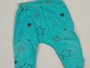 turkusowe spodnie: Sweatpants, 0-3 months, condition - Good