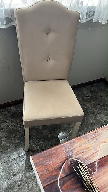 parça stul: Qonaq otağı üçün, İşlənmiş, Açılan, Dördbucaq masa, 6 stul — 2