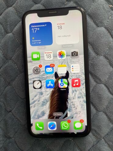 телефоны xs: IPhone 11, 64 ГБ, Jet Black, Коргоочу айнек, Каптама, 84 %