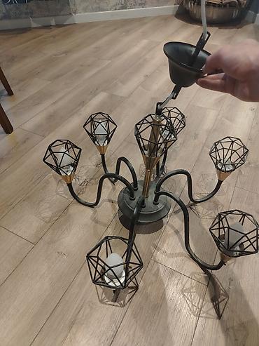 Çılçıraq, 6 lampa, Metal