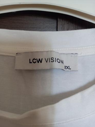 mayka turkce: LCW Vision qadın köynəyi - Rəng: ağ - Ölçü: 2XL (etiketdə göstərilib) — 3