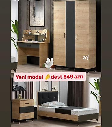 dekor ref: Oğlan və qız üçün, Yeni, Təknəfərlik çarpayı — 1