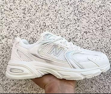 кожаные кросовки: Мужские кроссовки, 39, 40, 36, New Balance, Новый, цвет - Белый, Платная доставка, Самовывоз, Бесплатная доставка — 3