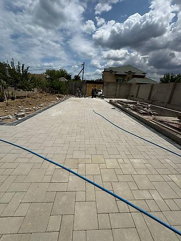 Beton plitələr: Rəngli səki daşları – zavod istehsalı - İkiqat qatlı vibropress — 40