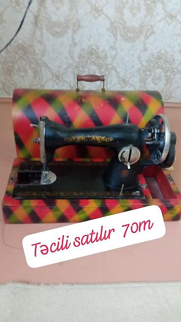 singer tikis masini: Mexaniki tikiş maşını – klassik model - Masaüstü, əl ilə fırladılan — 1