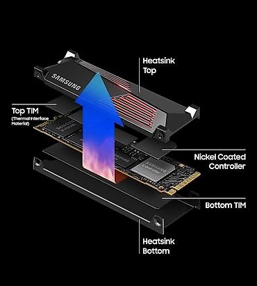 note 8 pro plata: Daxili SSD disk Samsung, 1 TB, M.2, Yeni — 2