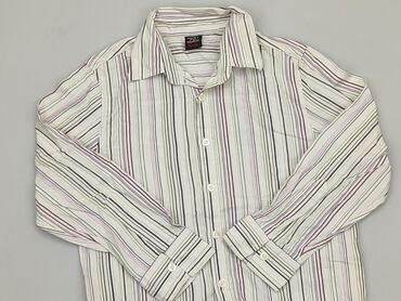 koszula galowa: Shirt 8 years, condition - Good, pattern - Striped, color - White