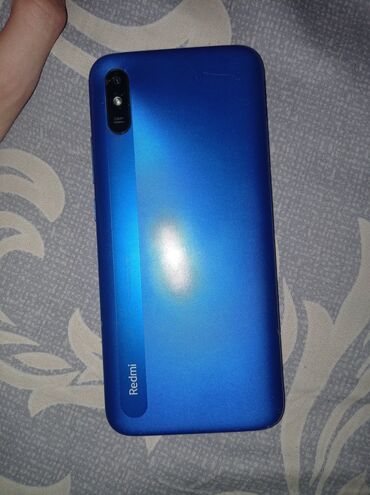 телефон нот 10: Xiaomi, Redmi 9A, Б/у, 32 ГБ, цвет - Синий, 2 SIM
