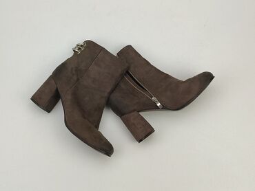 brązowa spódnice plisowane: High boots for women, 39.5, condition - Good