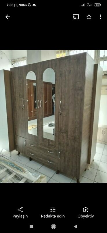 Dolablar: Yeni, Açılan, 3 qapılı Düz dolab, Şifonyer, Azərbaycan — 8