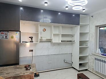 silver kitchen: Кухонный гарнитур, Новый, цвет - Серый — 4