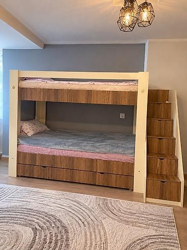 Oğlan və qız üçün, İşlənmiş, Çarpayı, Matras ilə, Siyirməli, Taxta