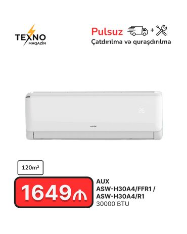 мобильный кондиционер купить в баку: Кондиционер AUX, 100 и более м², Сплит-система, Нет кредита, Бесплатная установка