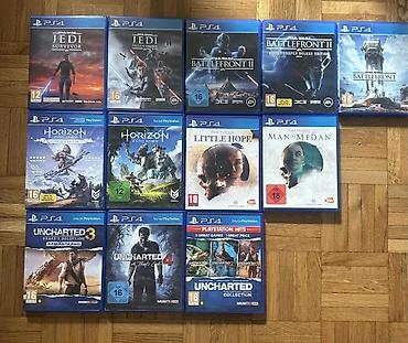 PS4 (Sony Playstation 4): Kolekcija originalnih igara za PlayStation 4 i PlayStation 5 (kutije — 12