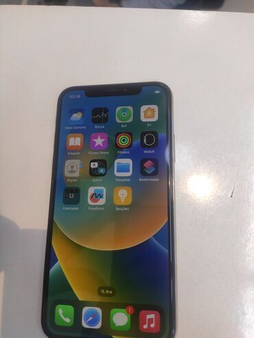 iphone 7 ekran: IPhone X, 256 GB, Gümüşü, Face ID
