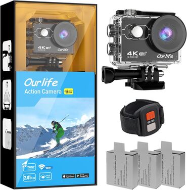 video reqistrator az: OurLife 4k action camera 4k videolar çəkmək üçün ideal məhsuldur