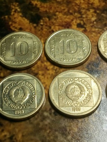 Sport i hobi: Kovanice 10 dinara sfrj iz 1988 i 1989 godine
10din
cena po kovanici