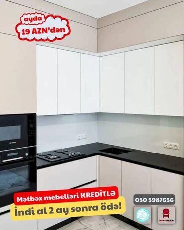 Sifarişlə mətbəx mebeli: Sifarişlə mətbəx dəsti, Özü çəkən petlələr, Sadə laminat, Kredit var, Pulsuz çatdırılma -da lalafo.az — 6 Sifarişlə mətbəx mebeli: Sifarişlə mətbəx dəsti, Özü çəkən petlələr, Sadə laminat, Kredit var, Pulsuz çatdırılma — 6