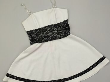 elegancka biała sukienki damskie: Sukienka, S, stan - Dobry