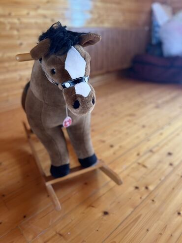 поп ит в азербайджане: Taxta yelləncək at oyuncağı - Yumşaq plyuş materialdan hazırlanmış